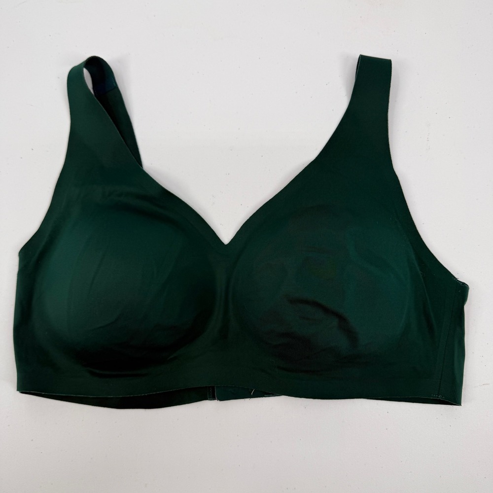 Victoria's Secret Wireless Bralette Women 38D Green Seamless Padded Bra‎